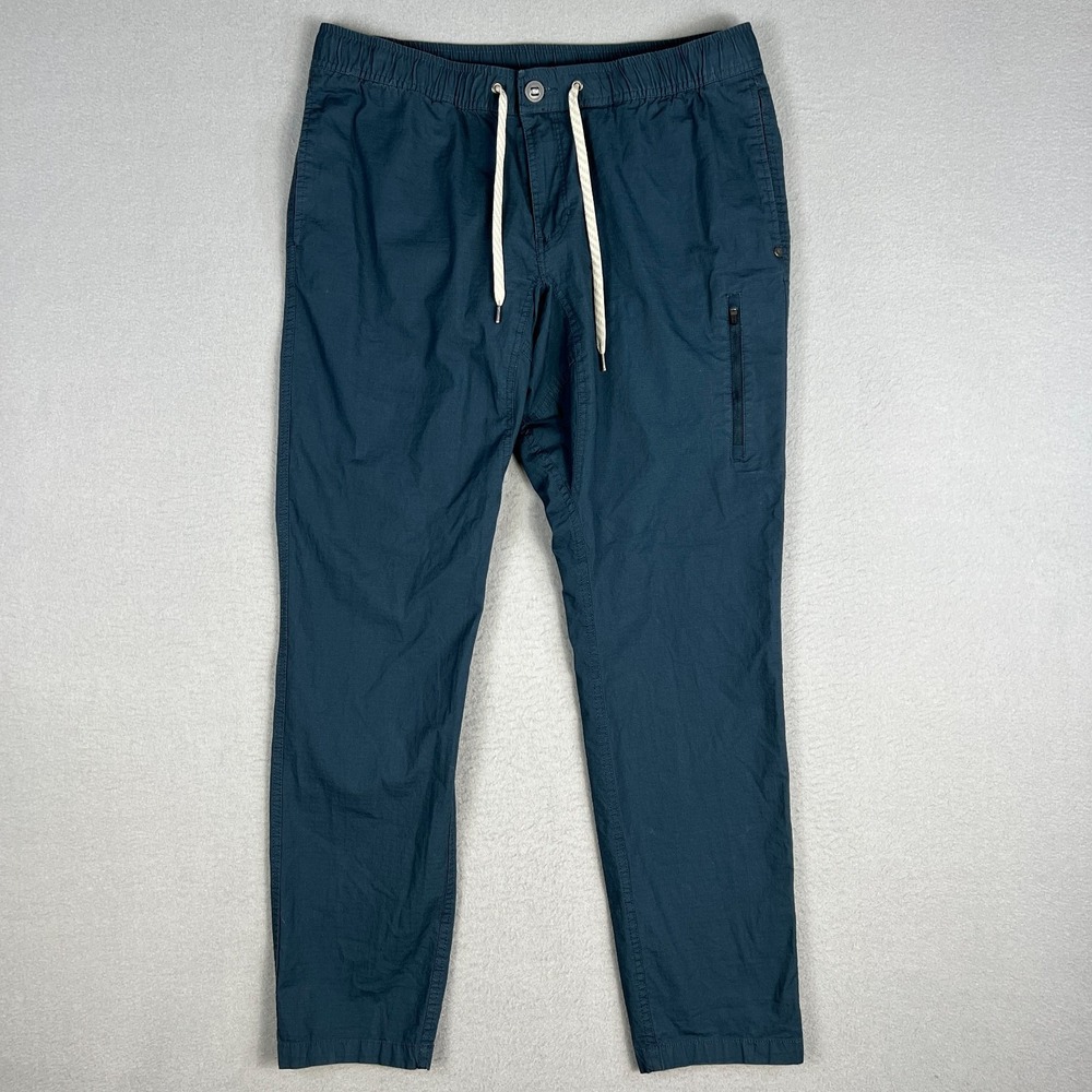 Vuori Ripstop Climber Pants Mens XL Blue Outdoors Hiking Travel Comfort Stretch
